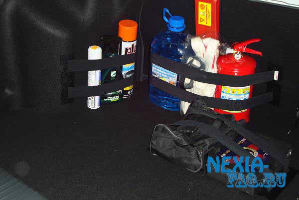 Карман в багажник нексии (nexia)