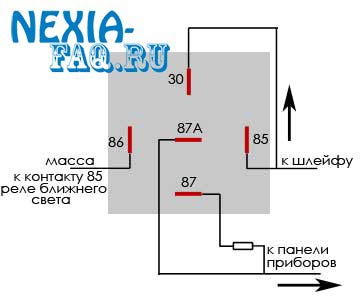 Автоматический регулятор яркости подсветки панели приборов нексии (nexia)