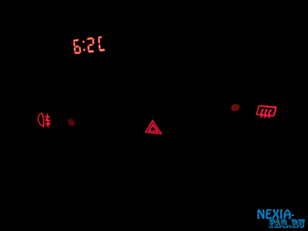 Изменение подсветки часов и кнопок на нексии N-150 (nexia)