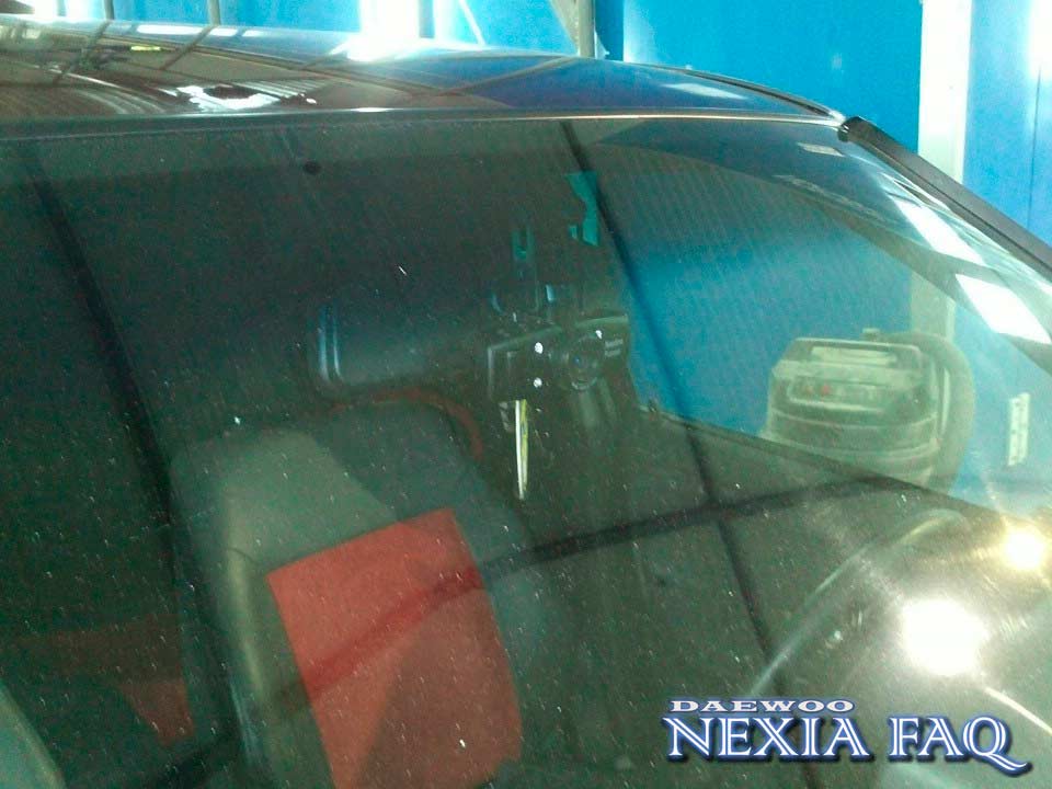 Крепление видеорегистратора к салонному зеркалу на нексии (nexia)