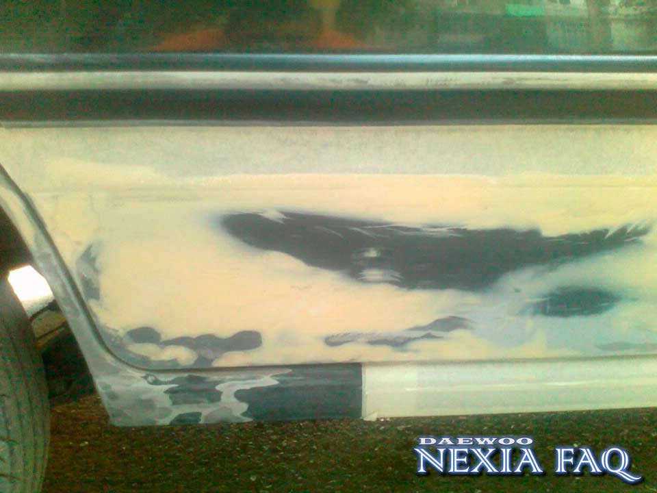 Ремонт низа дверей и арок на нексии (nexia)
