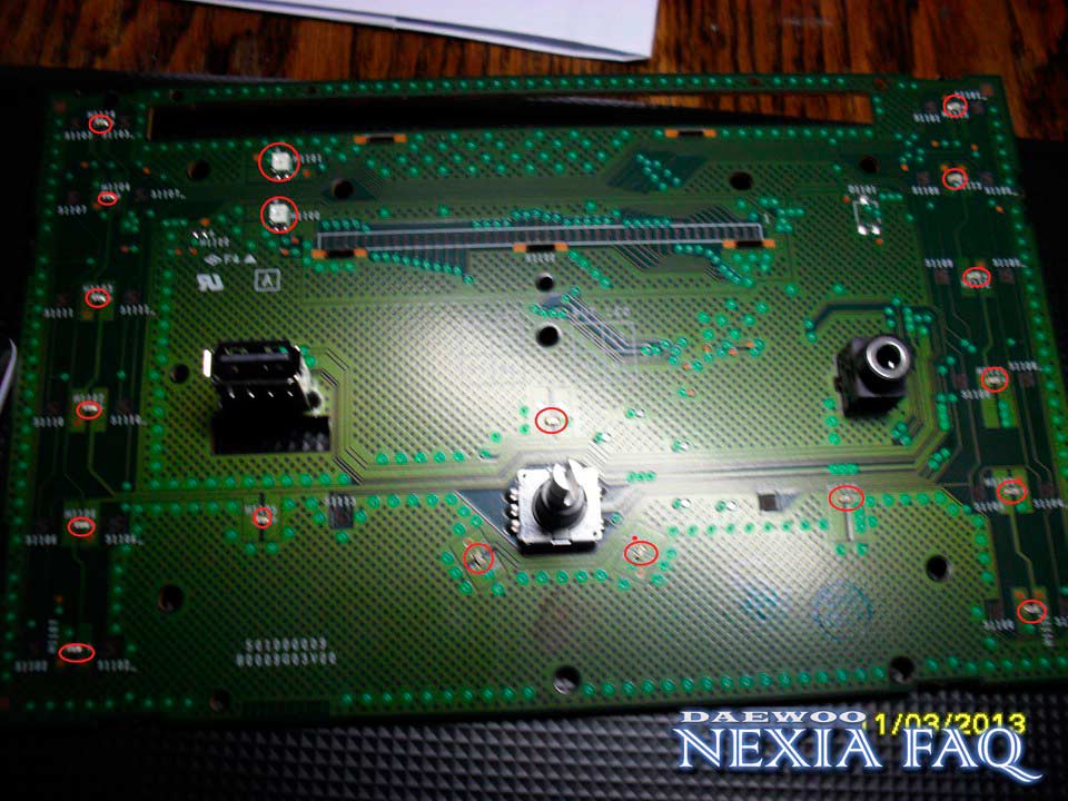 Изменение подсветки штатной магнитолы на нексии (nexia)