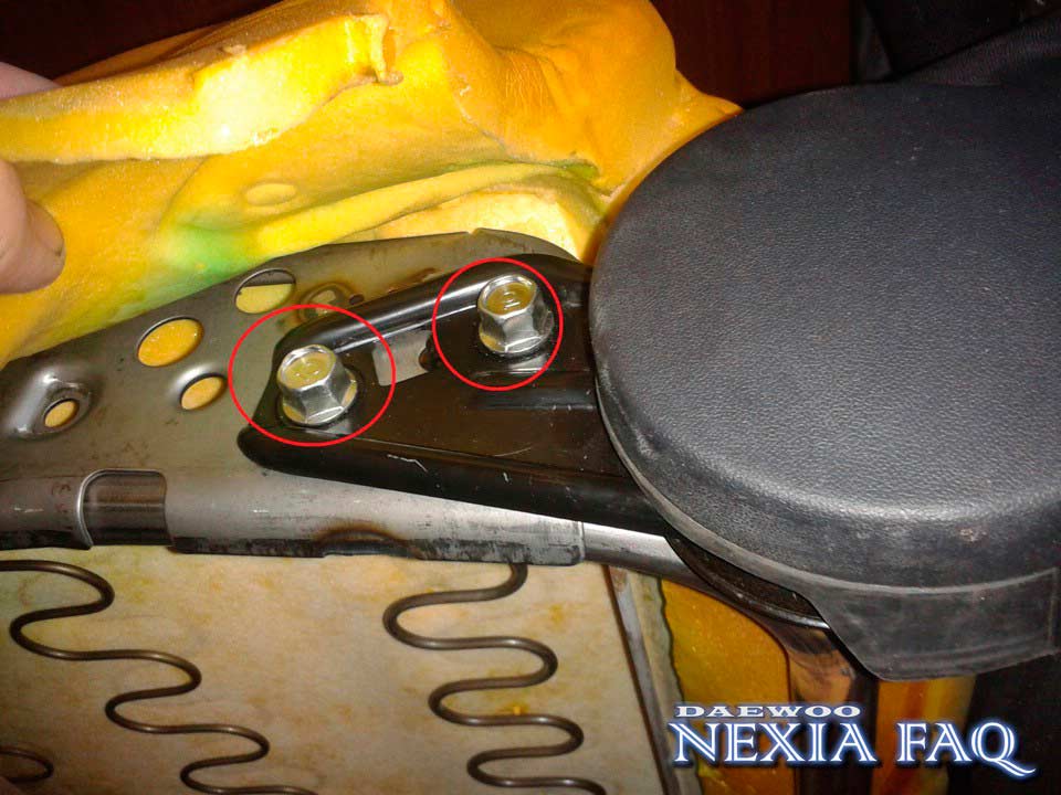 Как снять обшивку сиденья на нексии (nexia)