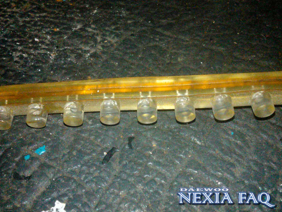Подсветка насадки глушителя на нексии (nexia)