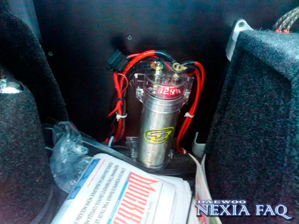 Розетка 12В в багажник на нексии (nexia)
