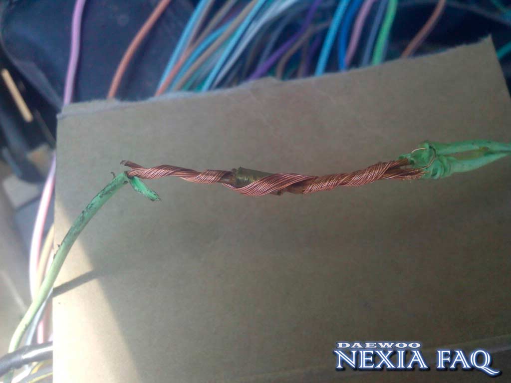 Пропайка скруток на нексии (nexia)