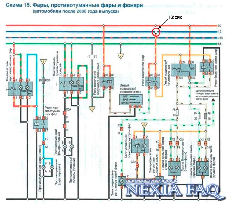 Разгрузка контактной группы на нексии N-150 (nexia)
